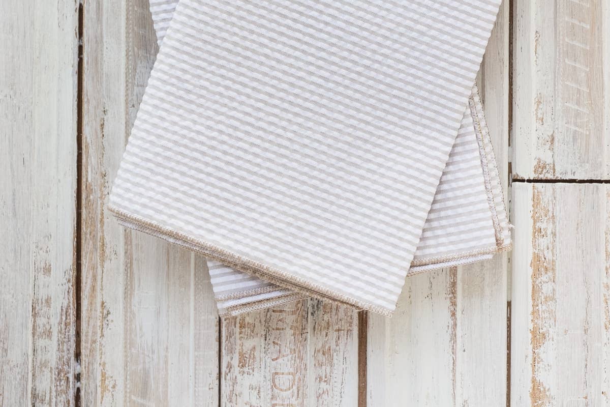 Seersucker Napkin Set