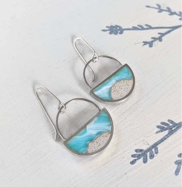 Beach Half Moon Earrings