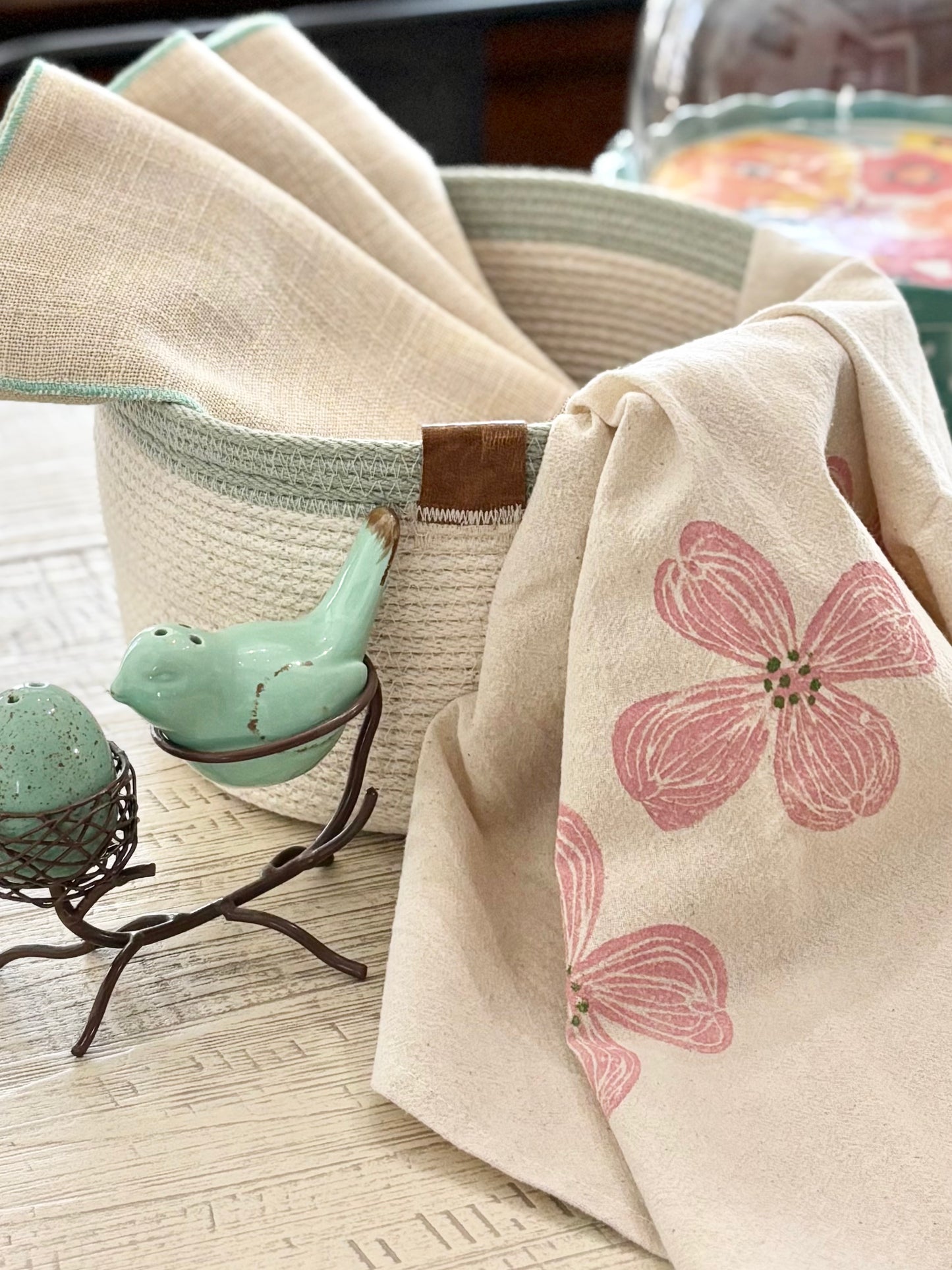 Dogwood Blossom Tea Towel