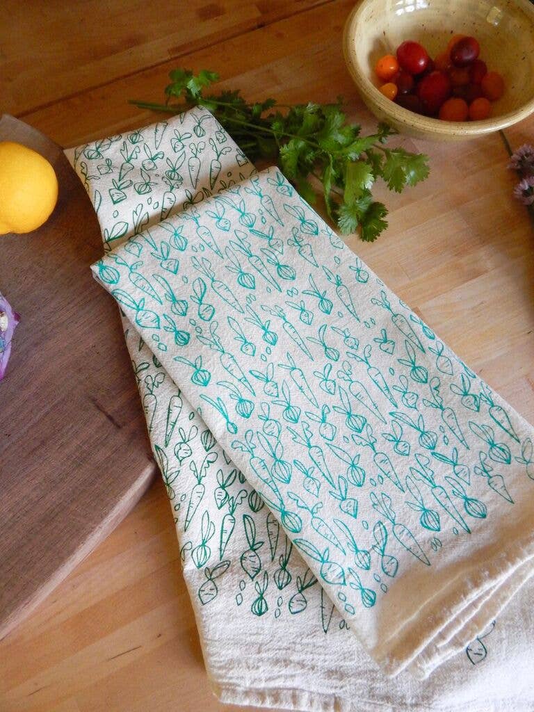 Harvest Roots Tea Towel