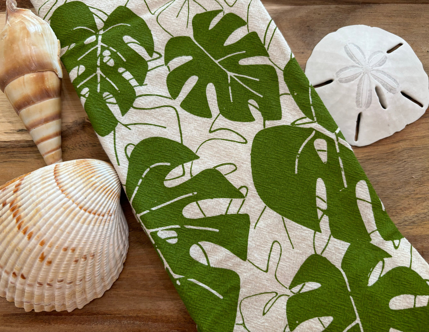 Tropical Monstera Tea Towel